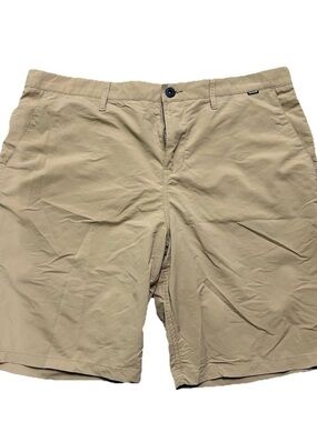 Men’s Hurley Nike Dri-Fit Beige Khaki Shorts Size 38 Summer